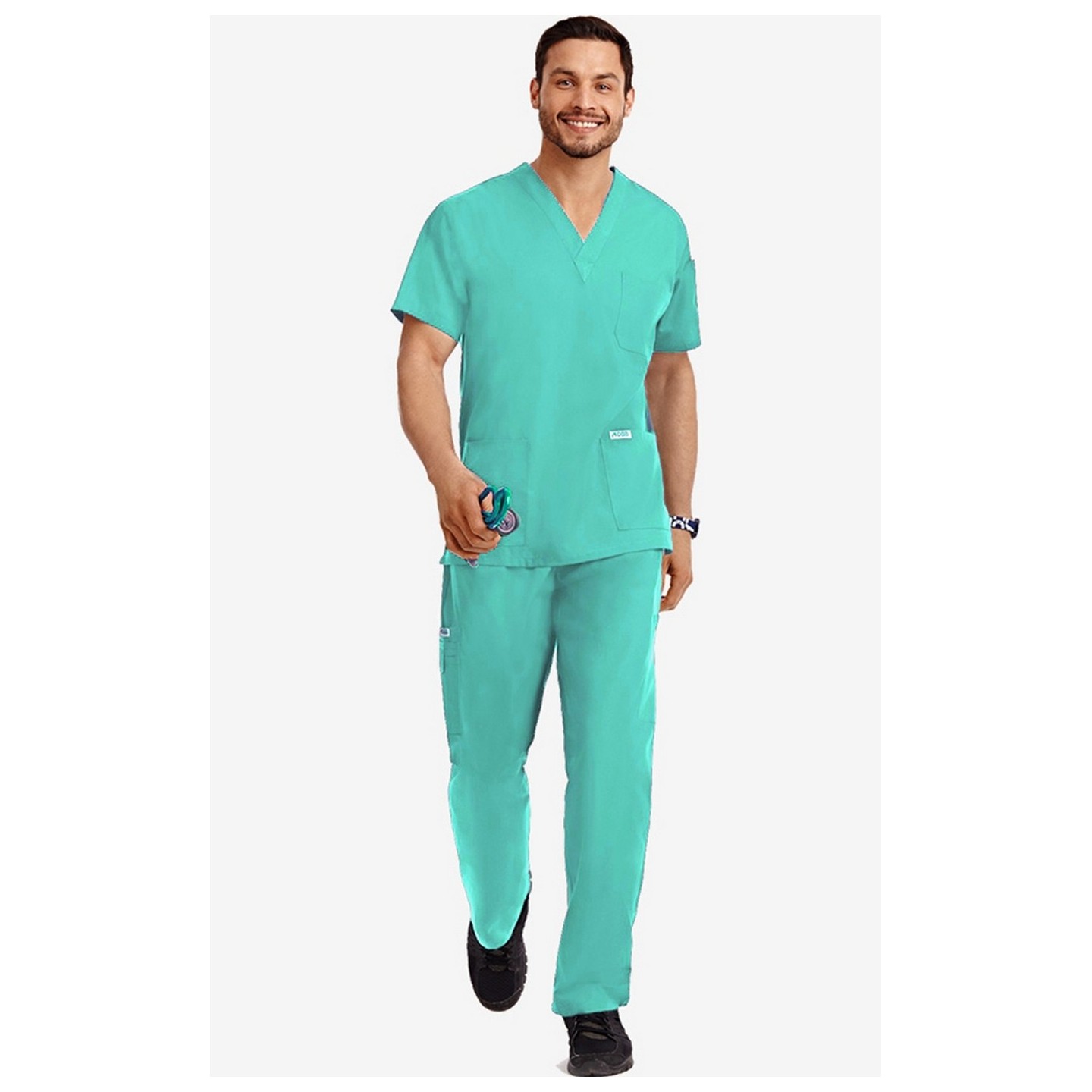 *FINAL SALE INDIGO 310/307 MOBB Scrub Set Top & Pant