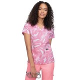 384PR koi Basics Leslie Haut Imprimé - Soft Pink All Over Marble