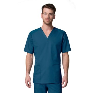 [EON] 5308 EON Active - Men's Mesh Panel 3-Pocket V-Neck Top