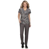 1029PR koi Next Gen Early Energy Top - Heather Grey Botanical Burnout