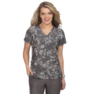 1029PR koi Next Gen Early Energy Top - Ikat Floral Rose