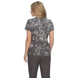 1029PR koi Next Gen Early Energy Top - Heather Grey Botanical Burnout