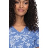 1029PR koi Next Gen Early Energy Top - Ikat Floral Rose