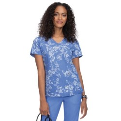 *FINAL SALE 1029PR koi Next Gen Early Energy Top - Heather True Ceil Botanical Burnout
