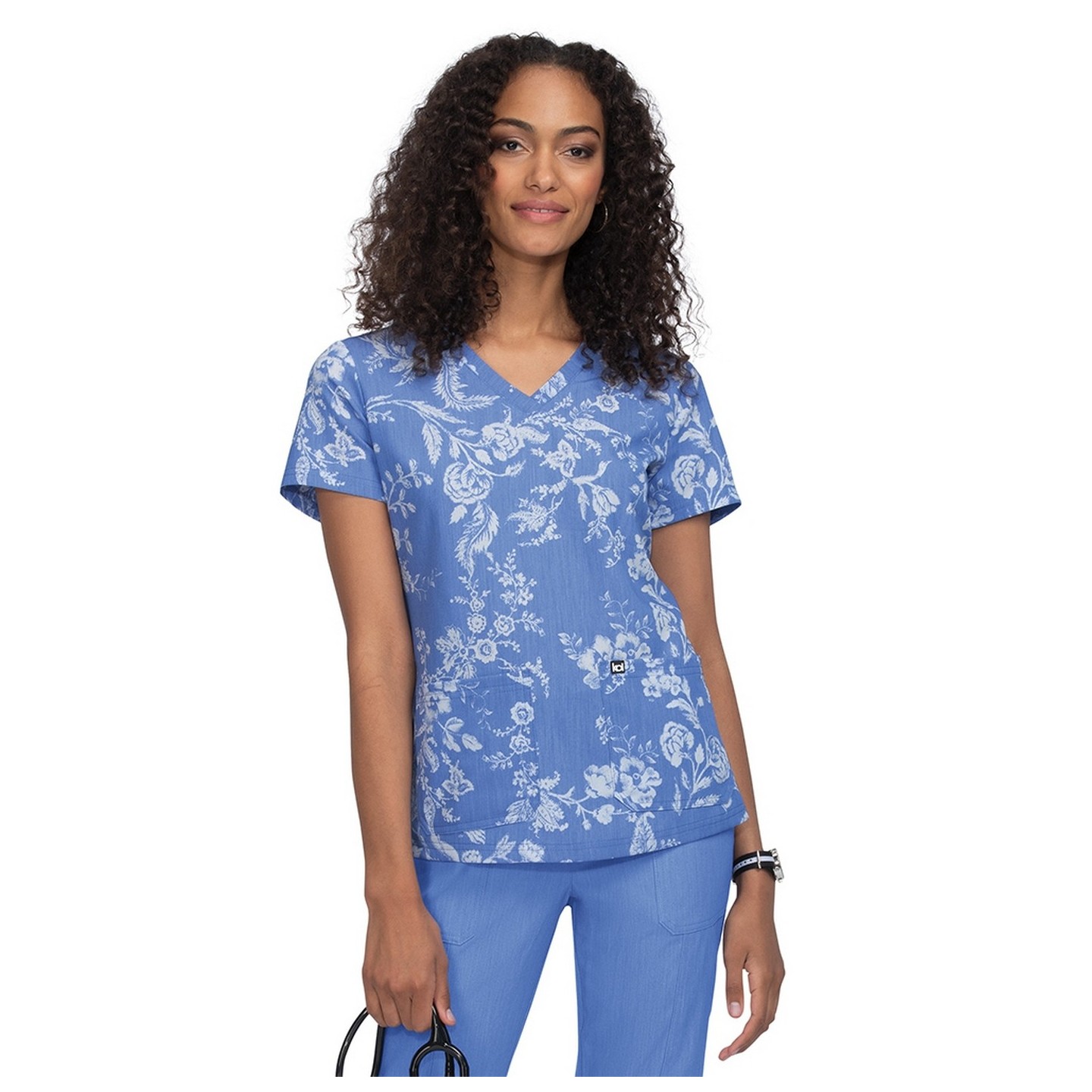 1029PR koi Next Gen Early Energy Top - Ikat Floral Rose