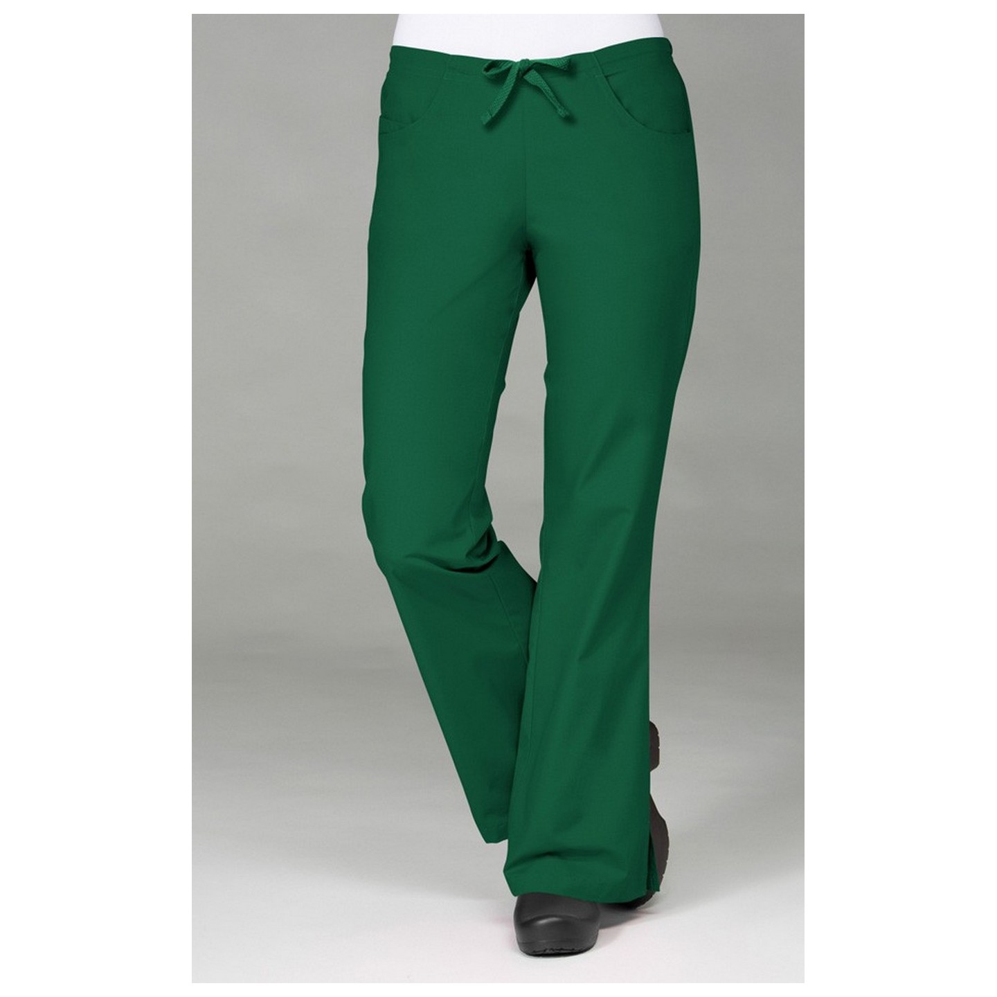 9026 Maevn CORE - Half Back Elastic & Drawstring Flare Pant - Hunter