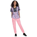 1055PR koi Stretch Luisa Print Top - Enchanted Garden