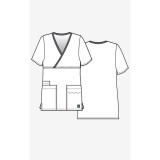 1026 Maevn CORE - Y-Neck Mock Wrap Top - Sketch