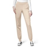 5555 W123 by WonderWink - Comfort Waist Cargo Jogger Scrub Pants - Inseam: Regular: 31"