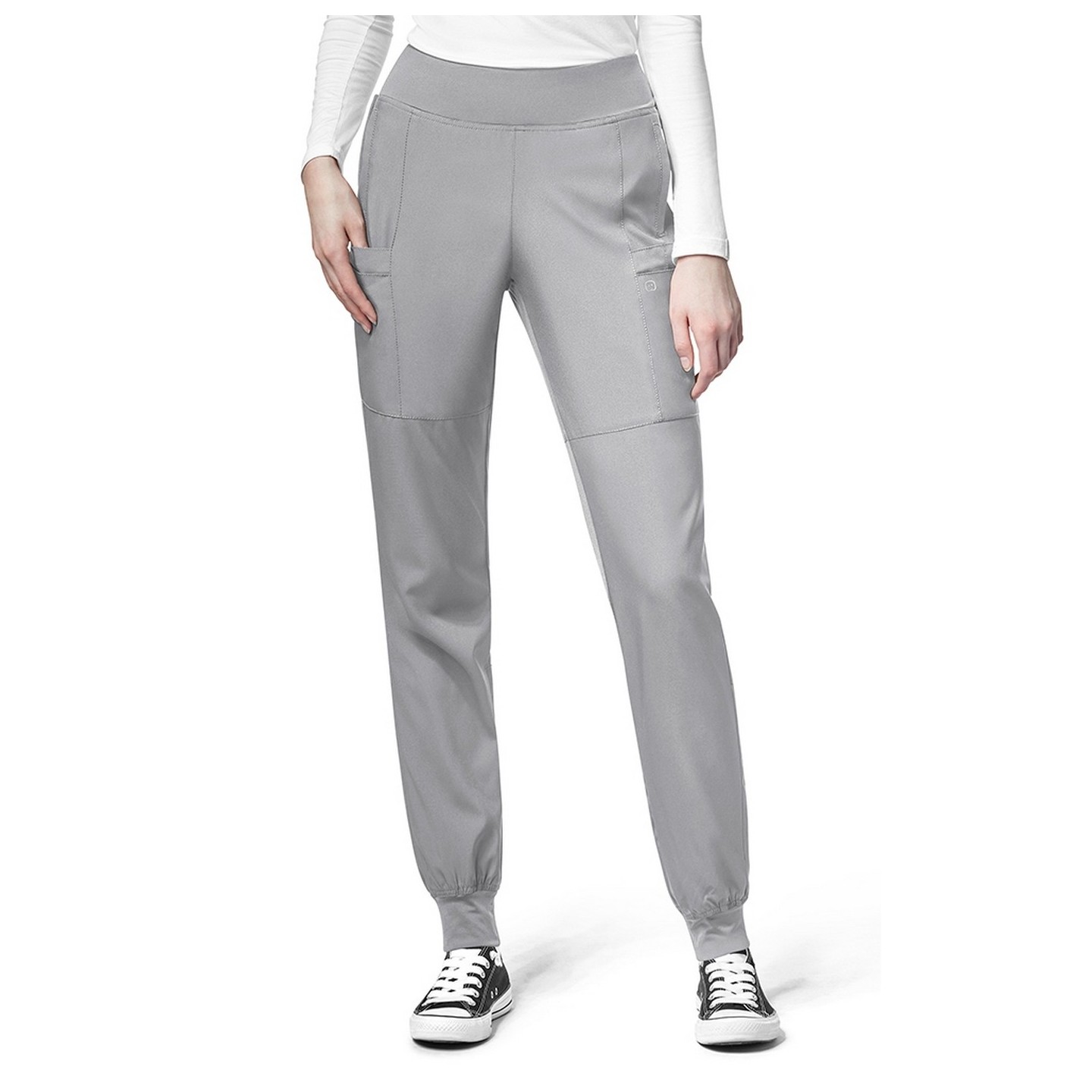 5555T TALL W123 by WonderWink - Comfort Waist Cargo Jogger Scrub Pants - Inseam: 33"