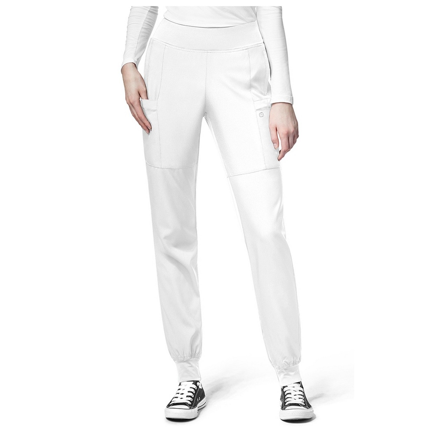 5555T TALL W123 by WonderWink - Comfort Waist Cargo Jogger Scrub Pants - Inseam: 33"