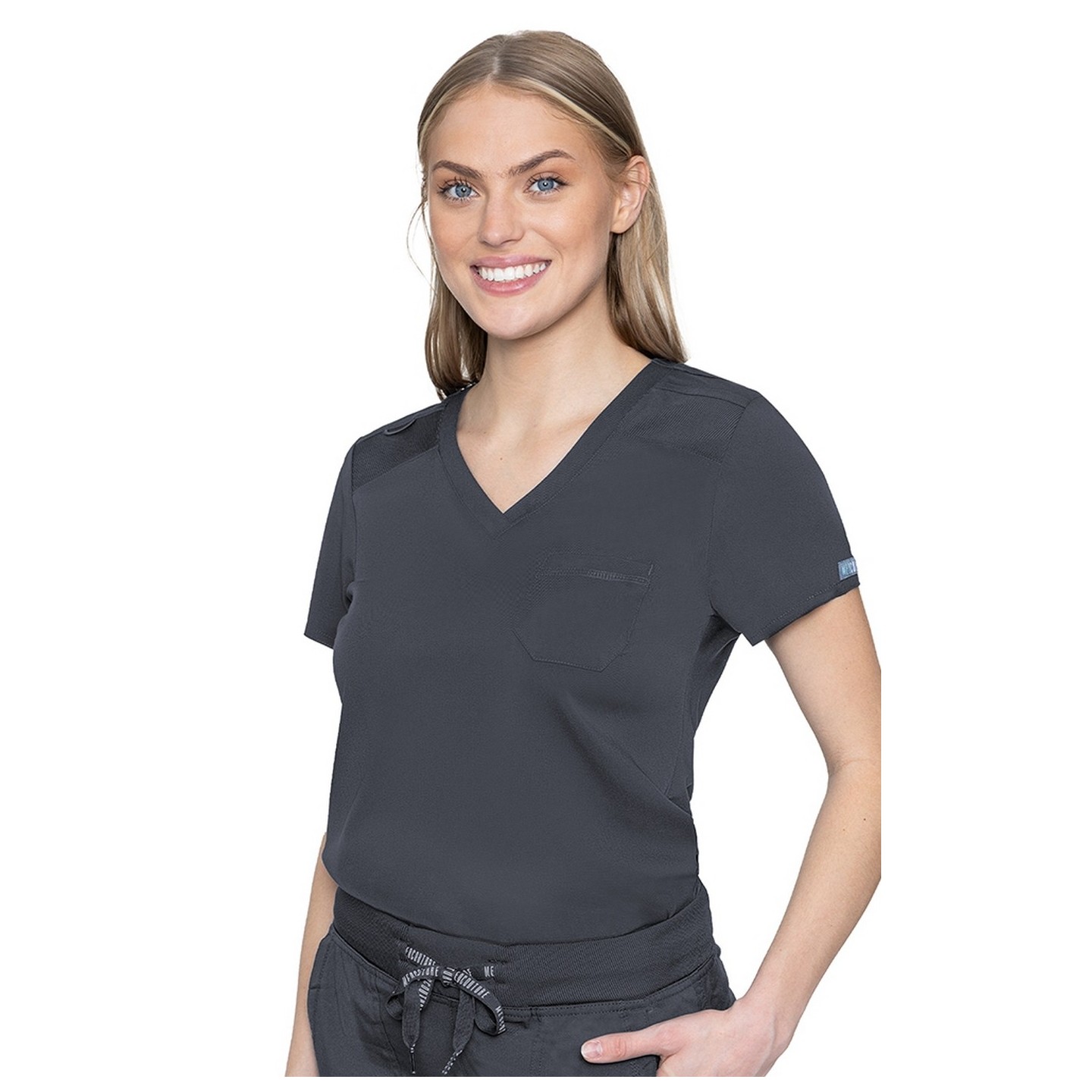 7448 Med Couture Touch Chest Pocket Top